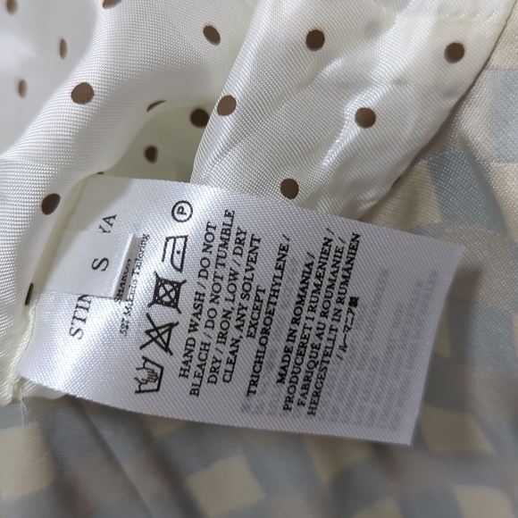 NWOT Stine Goya Sharon Sleeveless Checked Peplum Blouse - Picture 14 of 15